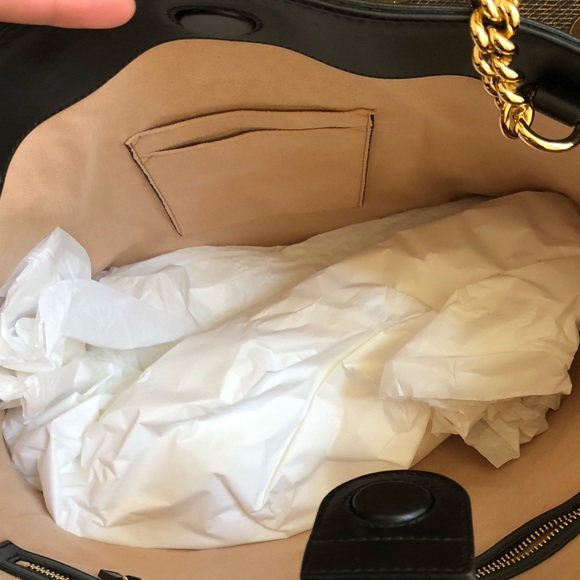 NWT Gucci GG embossed leather tote handbag black - Picture 3 of 8